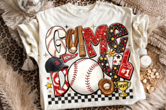 Baseball Game Day PNG, Baseball Mama PNG, Retro Baseball PNG Product Image 1