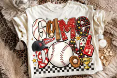 Baseball Game Day PNG, Baseball Mama PNG, Retro Baseball PNG Product Image 1
