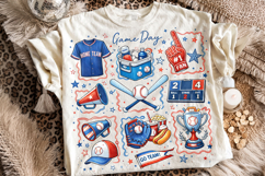 Baseball Game Day PNG, Baseball Doodles PNG, Baseball Mama Product Image 1