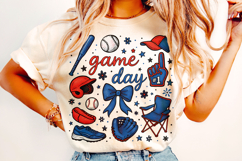 Baseball PNG Sublimation, Baseball Coquette PNG, Game Day Product Image 2