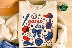 Baseball PNG Sublimation, Baseball Coquette PNG, Game Day Product Image 3