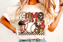 Baseball Game Day PNG, Baseball Mama PNG, Retro Baseball PNG Product Image 3