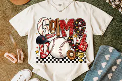 Baseball Game Day PNG, Baseball Mama PNG, Retro Baseball PNG Product Image 5