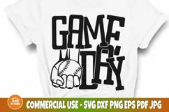 Baseball Game Day SVG Cut File, Sports Svg, Png, Dxf, Eps Product Image 2