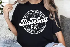 Crazy Proud Always Loud Baseball Gigi SVG PNG Product Image 3