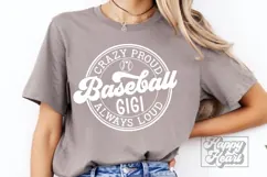 Crazy Proud Always Loud Baseball Gigi SVG PNG Product Image 4