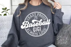 Crazy Proud Always Loud Baseball Gigi SVG PNG Product Image 5