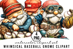 Baseball Gnome Clipart Product Image 1