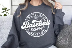 Crazy Proud Always Loud Baseball Grammy SVG PNG Product Image 4