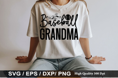 Baseball SVG Design - Baseball Grandma Product Image 4