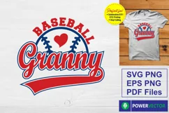 Baseball Granny Svg Png | Grandma Png for Sublimation Product Image 1