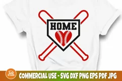 Baseball Home SVG, Softball Svg, Sports Shirt Svg, Plate Svg Product Image 2
