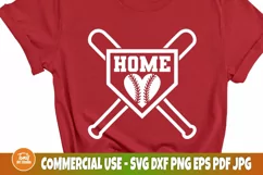 Baseball Home SVG, Softball Svg, Sports Shirt Svg, Plate Svg Product Image 3