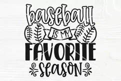 Baseball is my Favorite Season SVG, T Shirt Design, Cut File Product Image 2