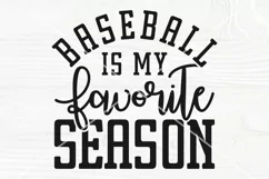 Baseball is my Favorite Season SVG, T Shirt Design, Cut File Product Image 2