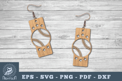 Baseball Laser Cut Earrings SVG Product Image 1