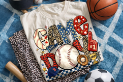 Baseball Game Day PNG, Baseball Mama PNG, Retro Baseball PNG Product Image 1