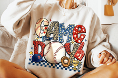 Baseball Game Day PNG, Baseball Mama PNG, Retro Baseball PNG Product Image 4