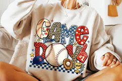 Baseball Game Day PNG, Baseball Mama PNG, Retro Baseball PNG Product Image 4