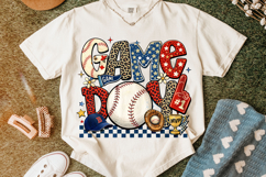 Baseball Game Day PNG, Baseball Mama PNG, Retro Baseball PNG Product Image 5