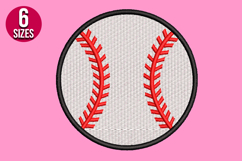 Baseball Machine Embroidery Design | Sport Art - 6 sizes Product Image 2