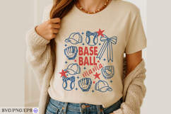 Baseball Mama Hand-Drawn SVG PNG Design Product Image 4