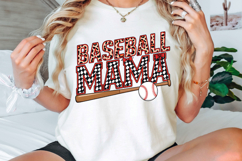 Baseball Mama PNG, Baseball Coquette PNG, Baseball Bow PNG Product Image 3