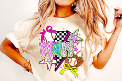 Baseball PNG Sublimation, Preppy Baseball Mama PNG, Game Day Product Image 2