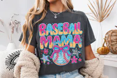 Baseball Mama Drip Png, Baseball Ice Cream Drip Png, Game Product Image 1