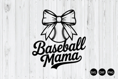 Baseball Mama SVG, Sports Mom SVG, Baseball SVG Product Image 1