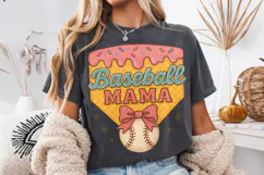 Baseball Ice Cream Drip PNG, Baseball Mama PNG, Game Day PNG Product Image 3