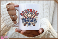 Retro Baseball Mama patch, vintage Baseball Mama patch png Product Image 5