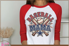 Retro Baseball Mama patch, vintage Baseball Mama patch png Product Image 4