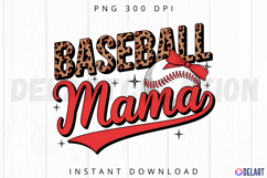 Baseball mama Sublimation PNG Product Image 1