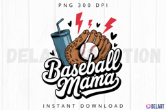 Baseball Mama Sublimation PNG Product Image 1