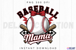 Baseball Mama Sublimation PNG Product Image 1