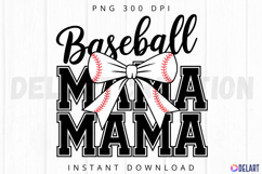 Baseball Mama Sublimation PNG Product Image 1