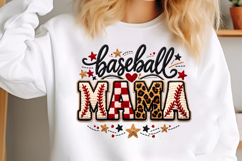 Baseball Mama PNG, Faux Yarn Baseball Product Image 2