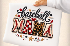 Baseball Mama PNG, Faux Yarn Baseball Product Image 3