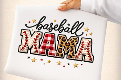 Baseball Mama PNG, Faux Yarn Baseball Product Image 3