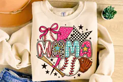 Baseball Mama PNG, Baseball Coquette PNG, Baseball Mom PNG Product Image 4