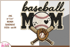 Retro faux knit baseball Mom, faux knit vintage baseball Mom Product Image 2