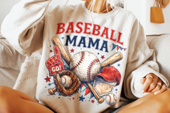 Retro Baseball Mama PNG, Baseball Game Day PNG, Sports Mom Product Image 4