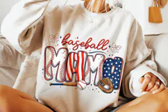 Baseball Mama PNG, Retro Baseball PNG, Baseball Game Day PNG Product Image 4