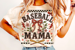 Retro Baseball, Baseball Mama PNG, Baseball PNG, Game Day Product Image 2