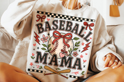 Retro Baseball, Baseball Mama PNG, Baseball PNG, Game Day Product Image 3