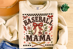 Retro Baseball, Baseball Mama PNG, Baseball PNG, Game Day Product Image 1
