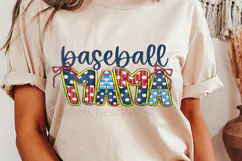 Baseball Mama SVG, Sports Mom SVG, Baseball Mom Shirt SVG Product Image 1