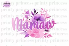 Floral Mamaw png, Flower Mamaw design Product Image 1