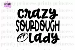 Crazy Sourdough Lady SVG, PNG, Funny Bread Design Product Image 1